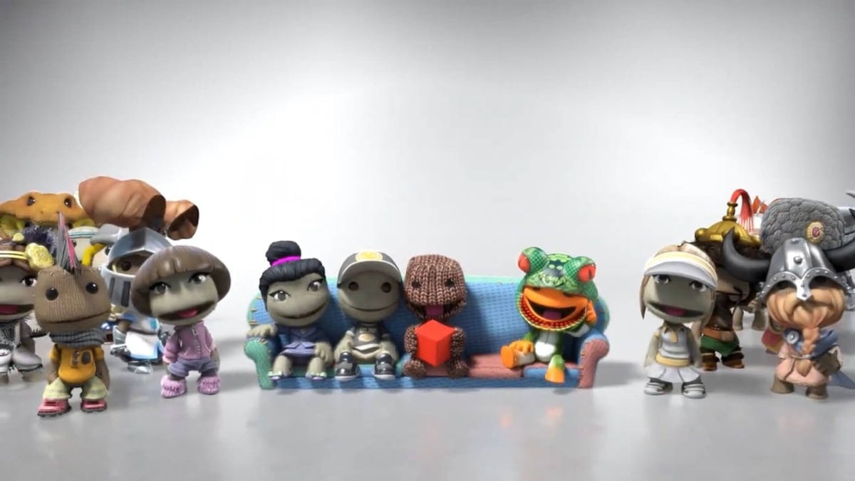 Sackboy and several of his friends in the Media Molecule franchise LittleBigPlanet